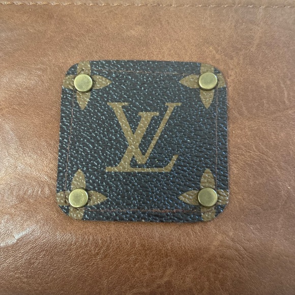 Repurposed Louis Vuitton Vegan leather wristlet! - Picture 2 of 6